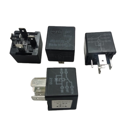 Hella Röle 4RD 933 332-09 5 PIN 24V İş Makinası Yedek Parçaları 10/20A SANY İçin
