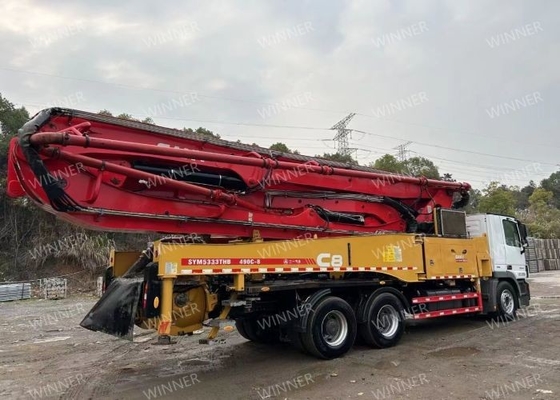 2019 Kullanılmış Beton Pompası Kamyonu 49M İkinci El Beton Pompası 3 Dingil