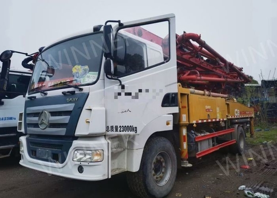 2 Dingil İkinci El Pompa Kamyonu 2019 SANY Şasili Kullanılmış Beton Kamyonları 37m