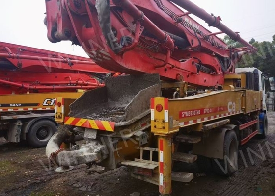 2 Dingil İkinci El Pompa Kamyonu 2019 SANY Şasili Kullanılmış Beton Kamyonları 37m