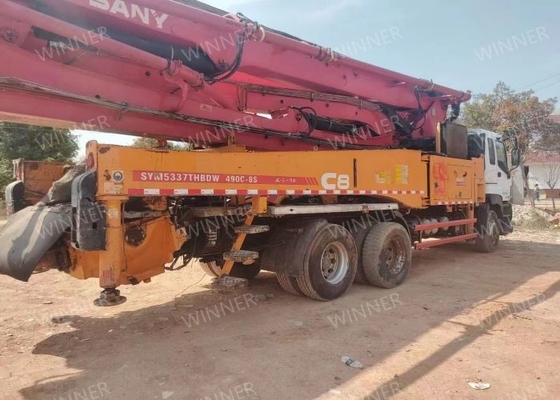 2016 Kullanılmış Beton Pompası Kamyonu SANY 3 Akslı SYM5339THBDW 490C-8S