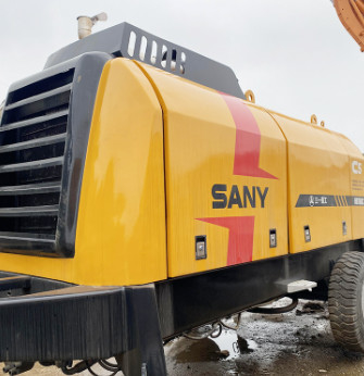 2019 Kullanılmış Sabit Beton Pompası HBT60C 65m3/H Dizel Motorlu