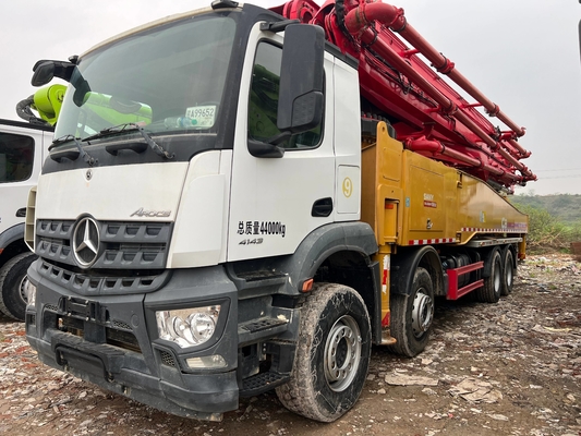 2020 SANY 56m Kullanılmış Beton Pompa Kamyonu Benz Şasi ile