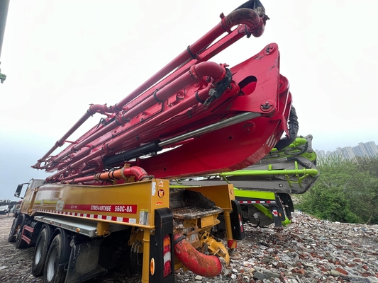 2020 SANY 56m Kullanılmış Beton Pompa Kamyonu Benz Şasi ile